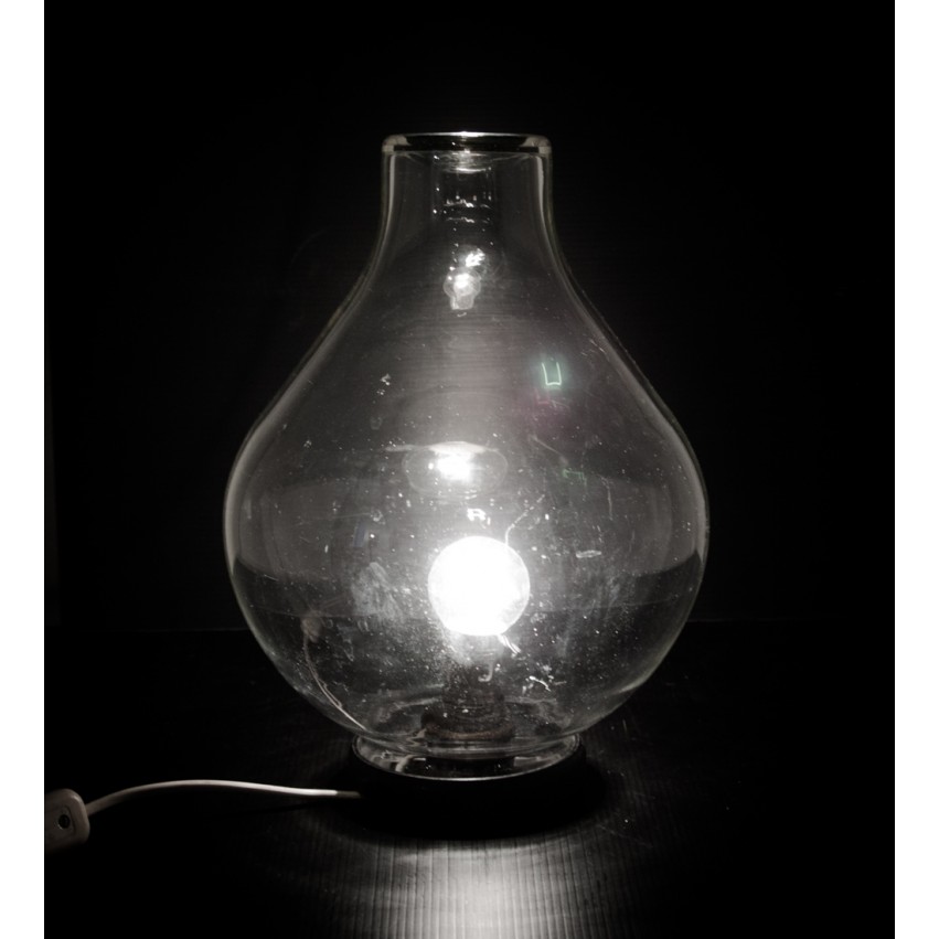 Lampe en verre vintage