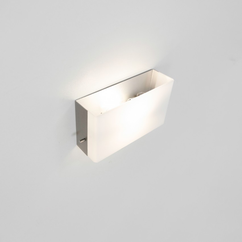 Applique écran en Plexiglas et inox brossé