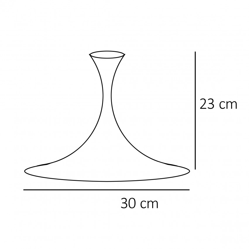 Suspension trompette Holmegaard - Dimensions