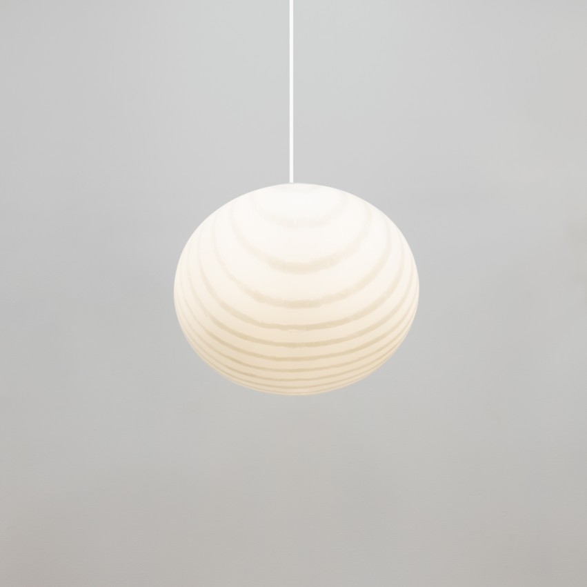 Suspension en verre marbré de Peill and Putzler