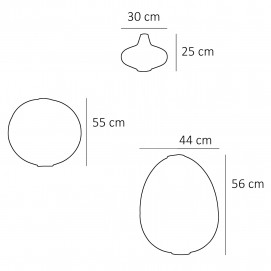 Lustre Rotaflex orange - Dimensions