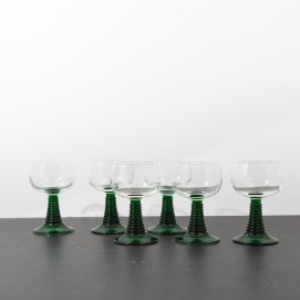 Verres à vin verts - Années 1960