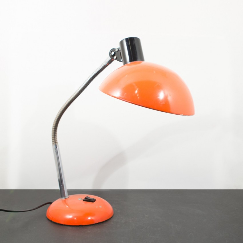 Lampe de bureau orange Sarlam