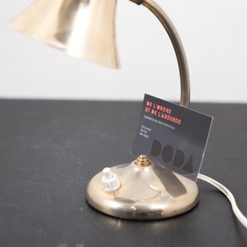 Petite lampe Aluminor dorée