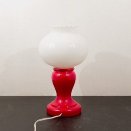 Lampe de chevet bilboquet opaline