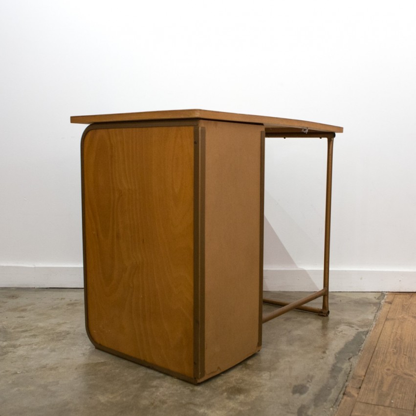 Bureau en bois des années 1950