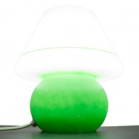 Lampe de chevet en verre vert