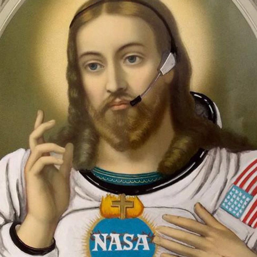 MaThiLdE LeMoNNieR - Jésus et Marie de la NASA (diptyque)