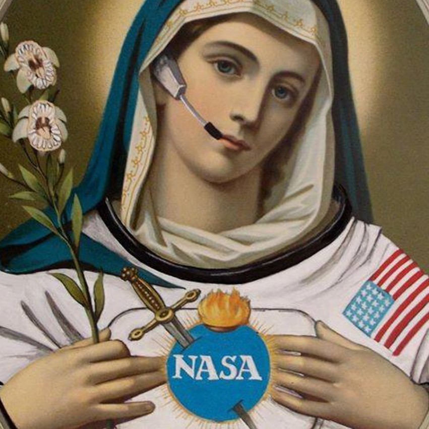 MaThiLdE LeMoNNieR - Jésus et Marie de la NASA (diptyque) 