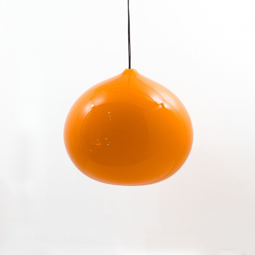 3 suspensions en opaline orange