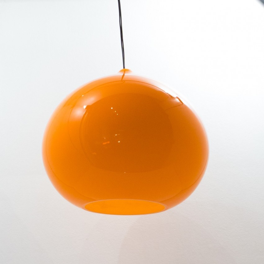 3 suspensions en opaline orange