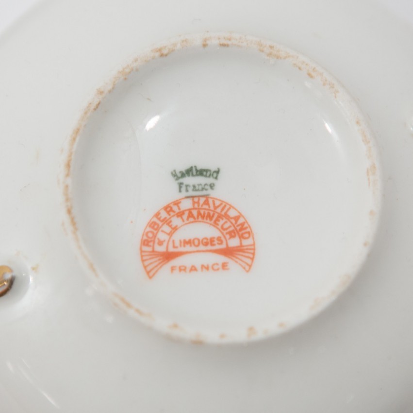 Tasses et soucoupes Robert Haviland et Le Tanneur