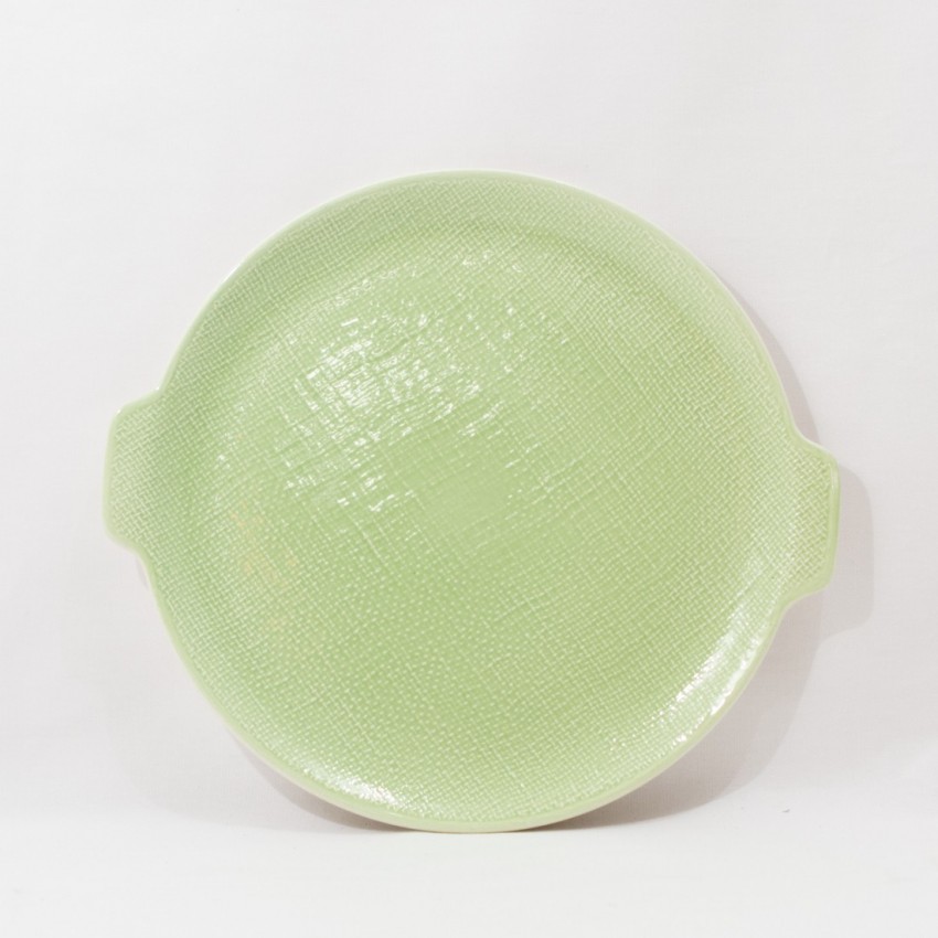 Plat en porcelaine de Salins - Vert pastel