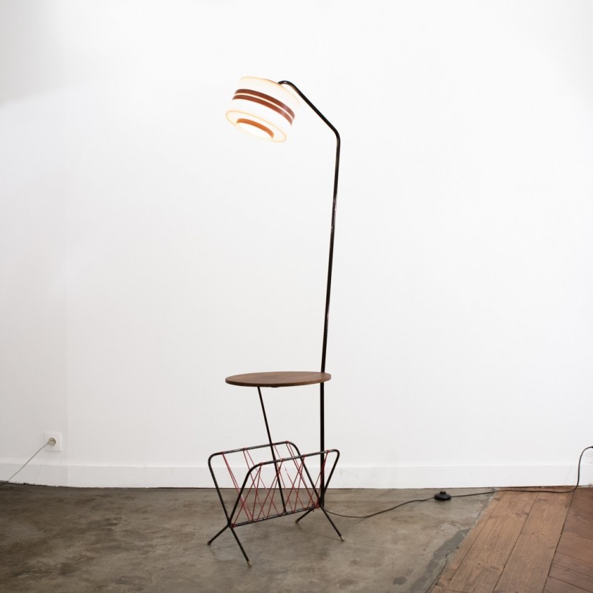 Lampadaire tablette des années 1950