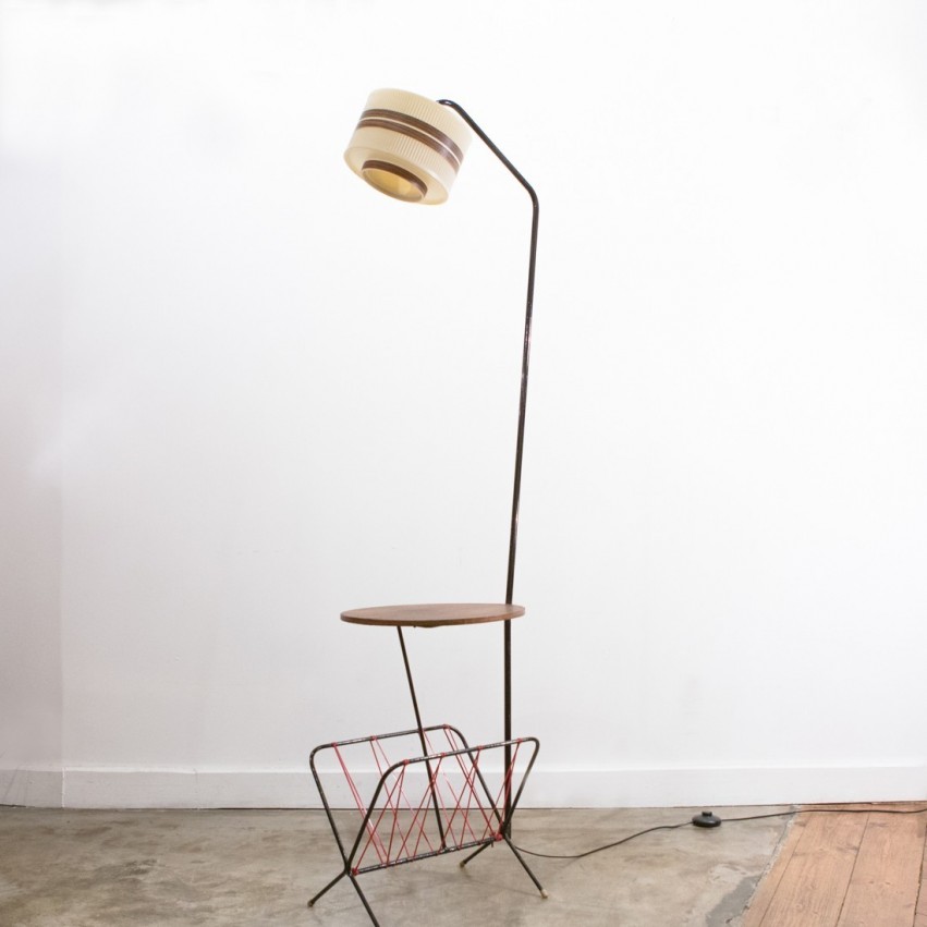 Lampadaire tablette des années 1950