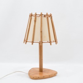 Lampe de bureau en bois