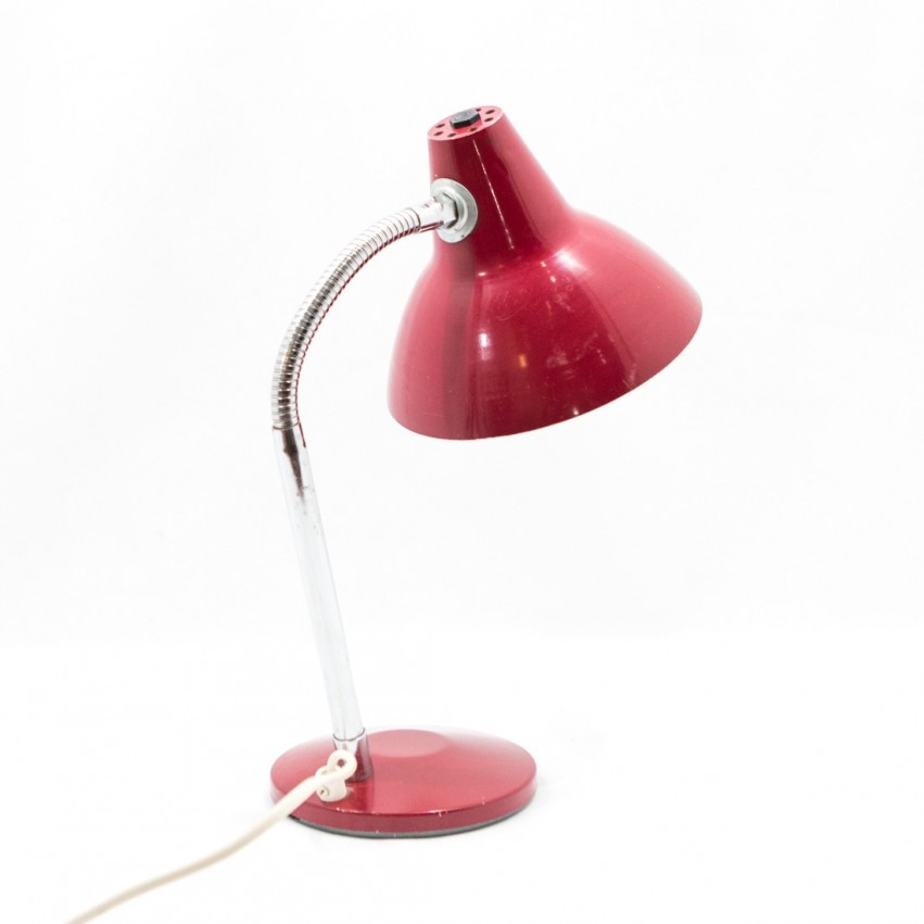 Lampe de bureau ou applique Aluminor rouge