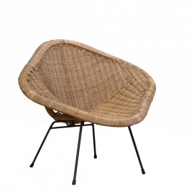 Fauteuil en osier pour enfant