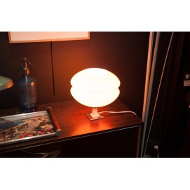 Lampe en verre orange