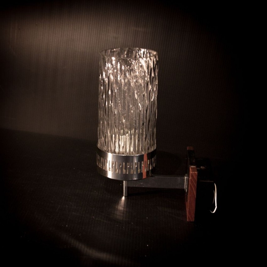 Applique bois/fer/verre