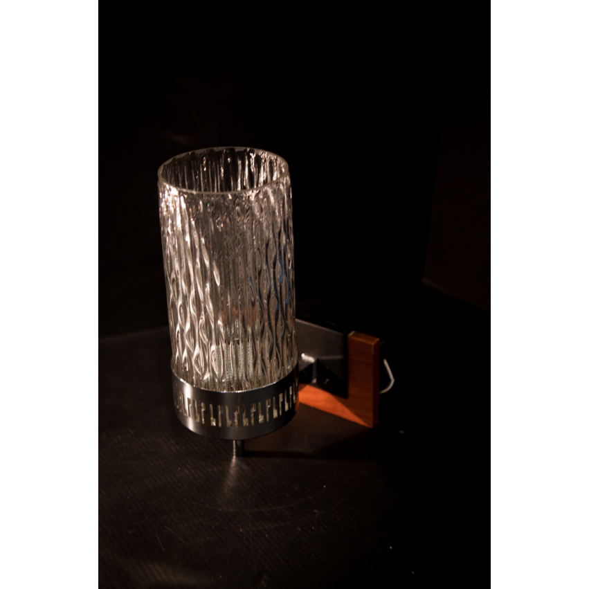 Applique bois/fer/verre