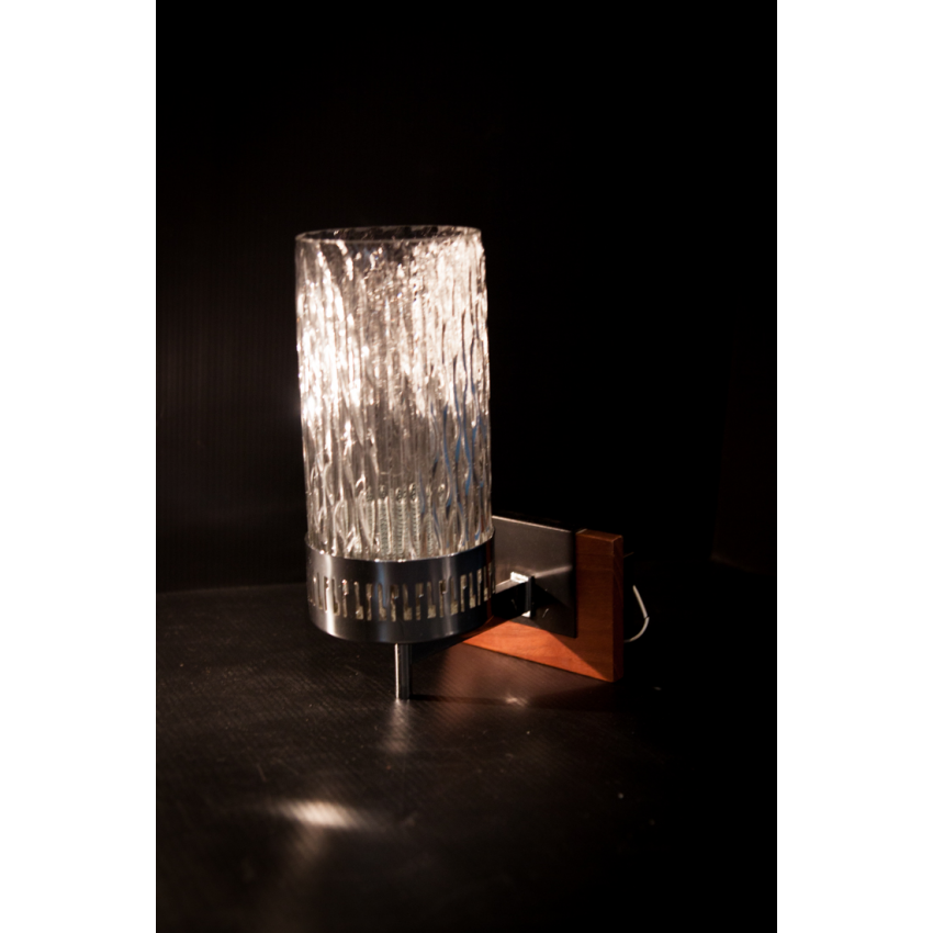 Applique bois/fer/verre
