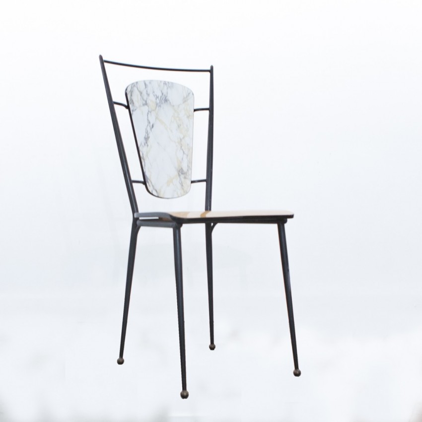 Chaise métal et Formica Chaise métal et Formica