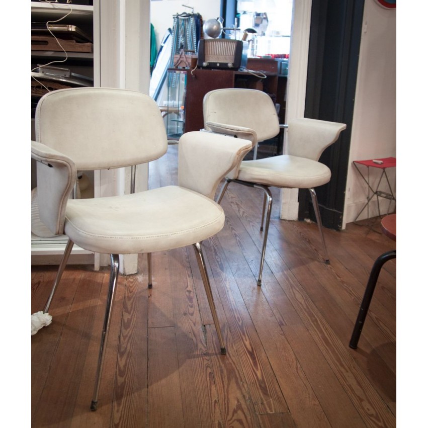 Paire de fauteuils vintage