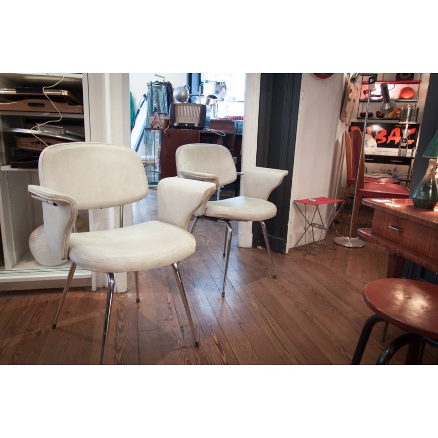 Paire de fauteuils vintage