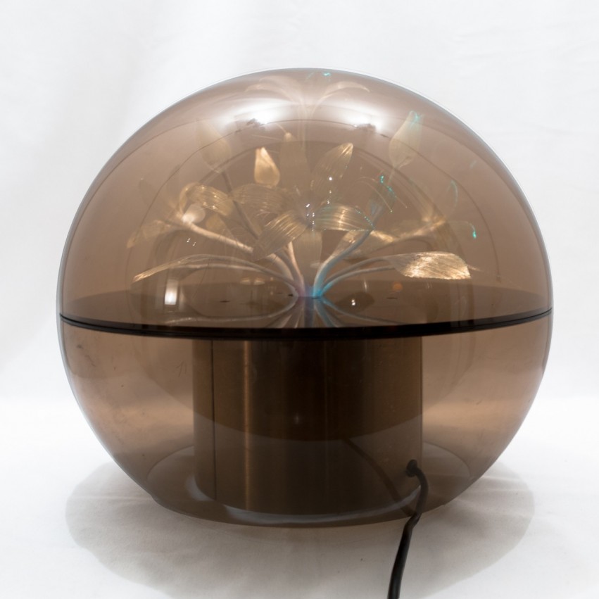 Lampe globe Plexigas et fibre optique