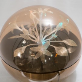 Lampe globe Plexigas et fibre optique