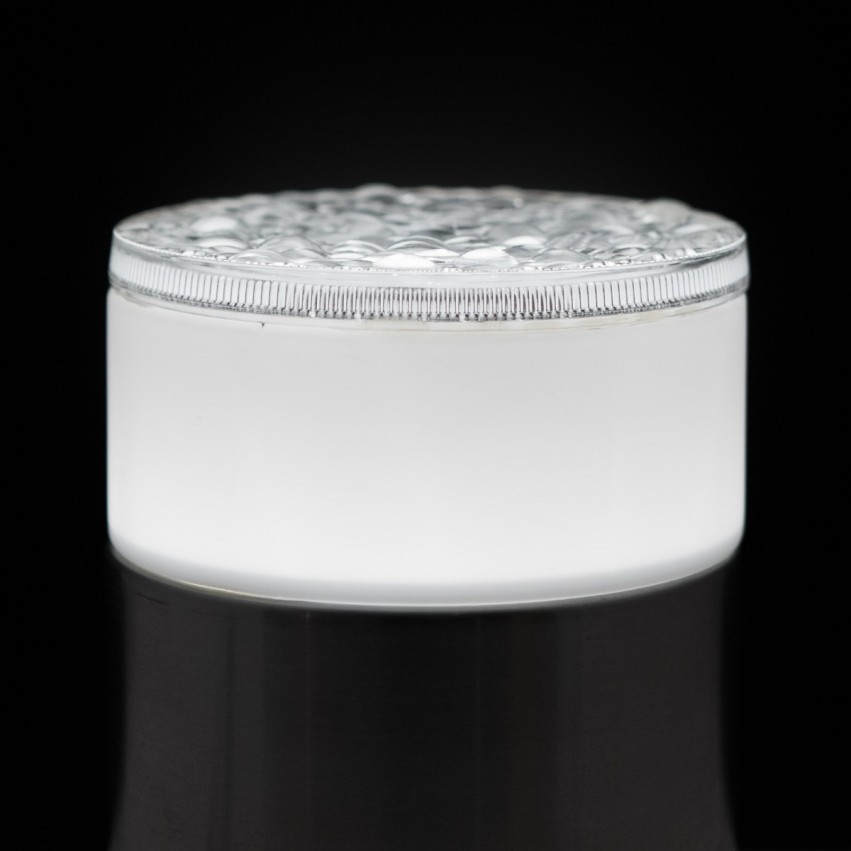 Luminaire cylindrique en inox et verre - Staff