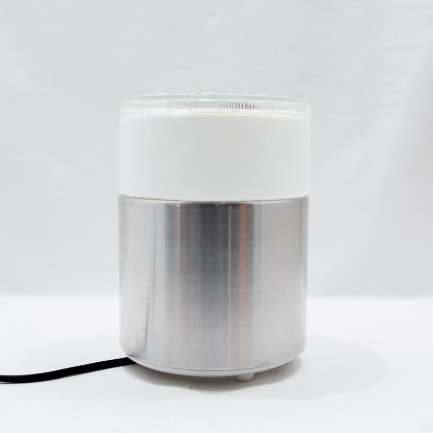 Luminaire cylindrique en inox et verre - Staff