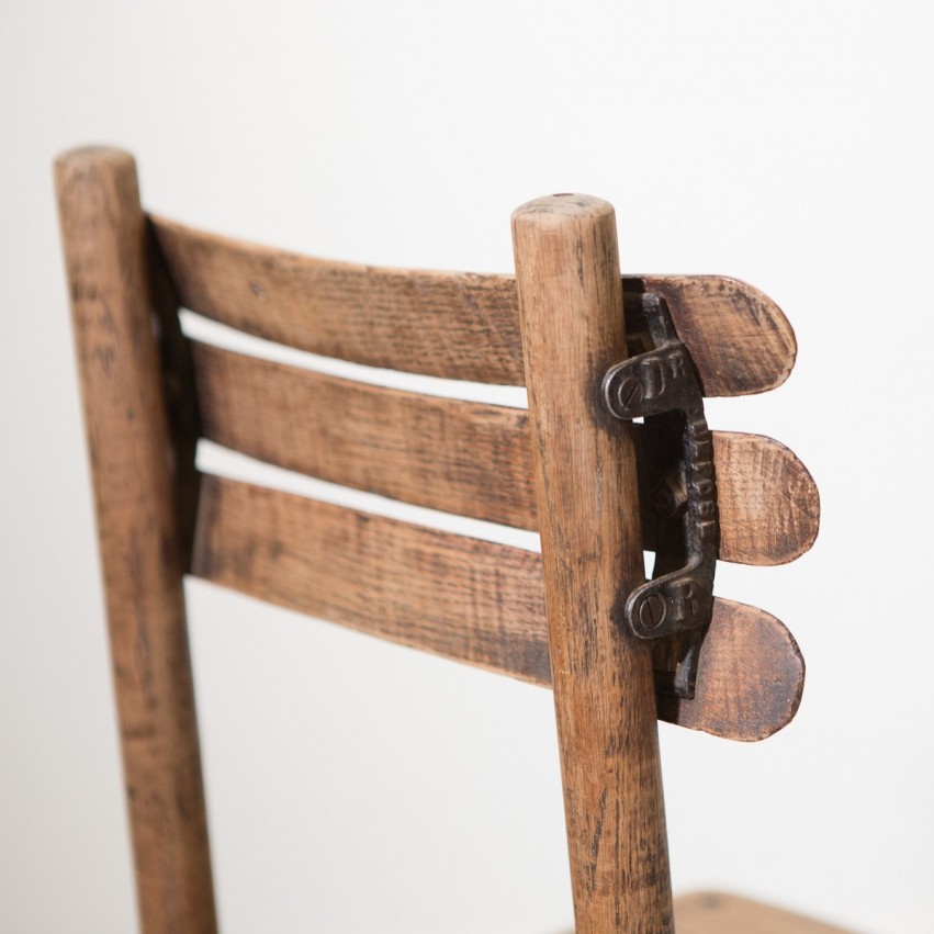 Chaise en bois du début du XXe siècle