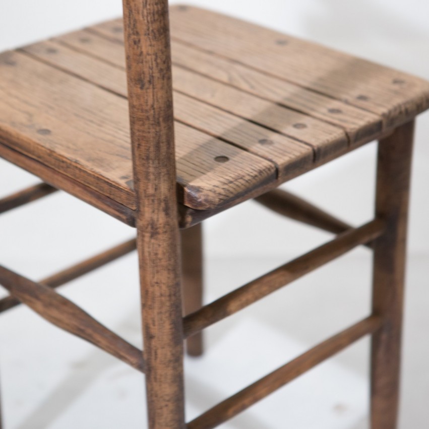 Chaise en bois du début du XXe siècle