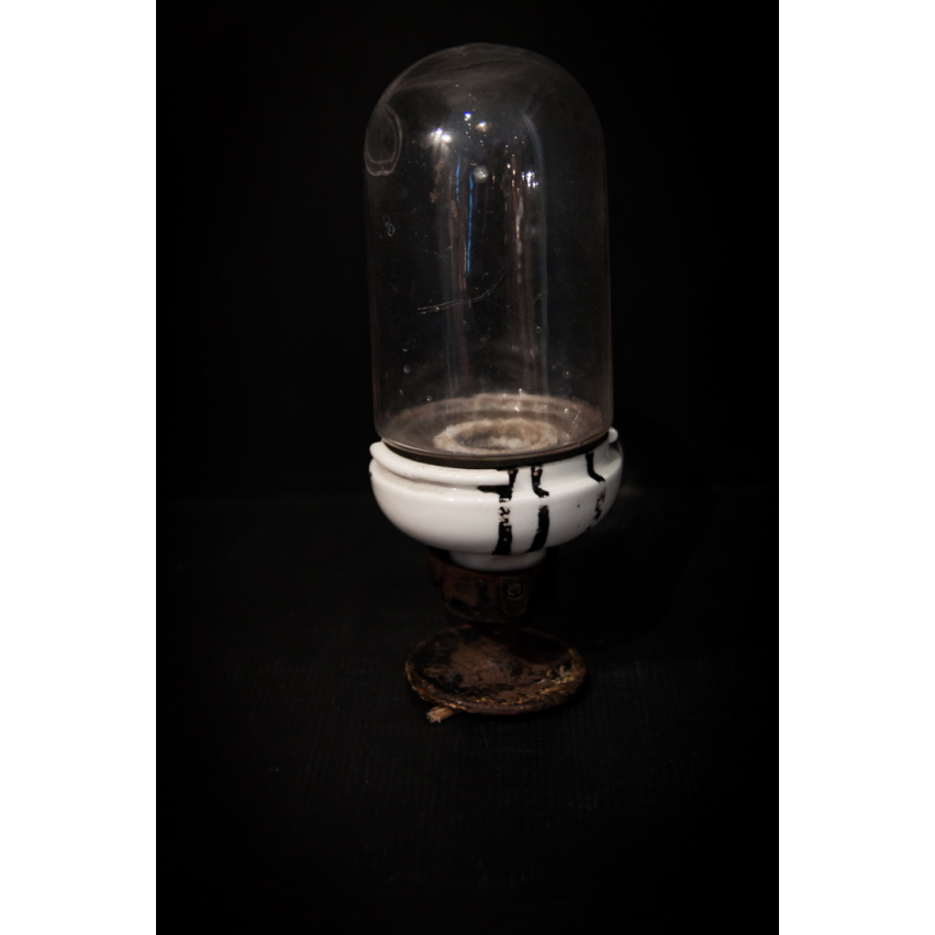 Ancienne applique porcelaine/verre