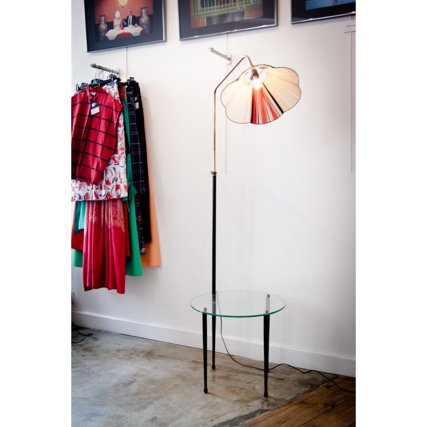 Lampadaire tablette des années 50