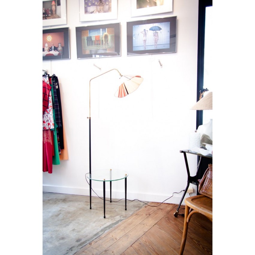 Lampadaire tablette des années 50