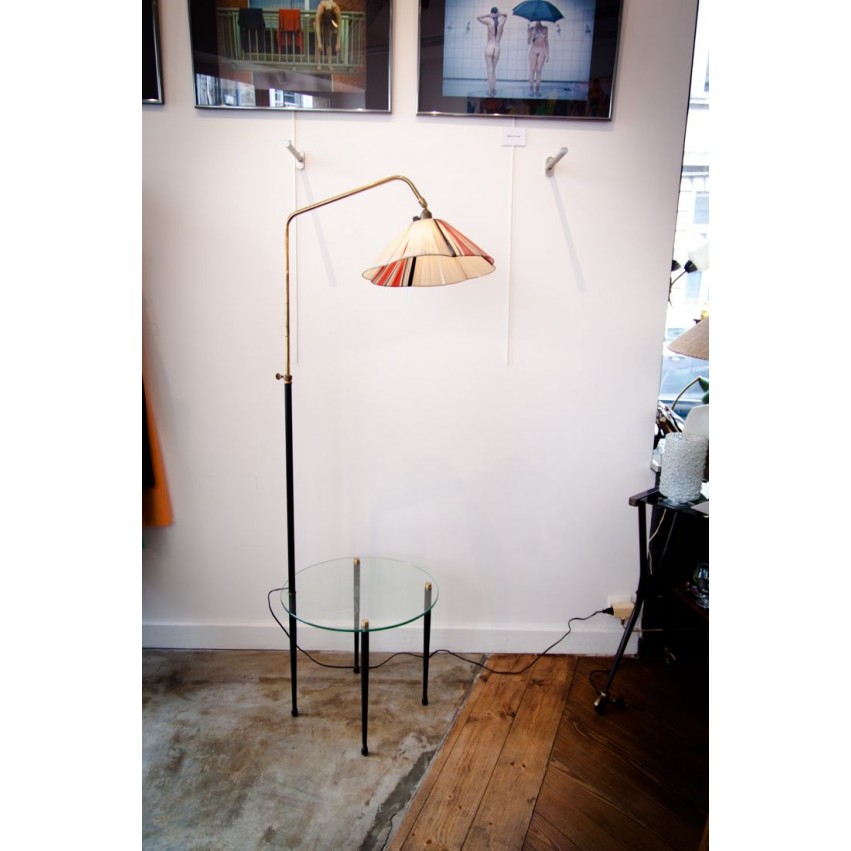 Lampadaire tablette des années 50