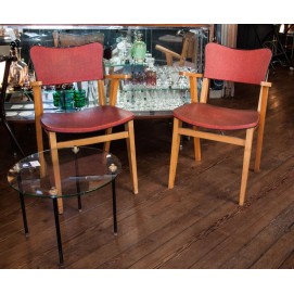 Paire de fauteuils bridge 