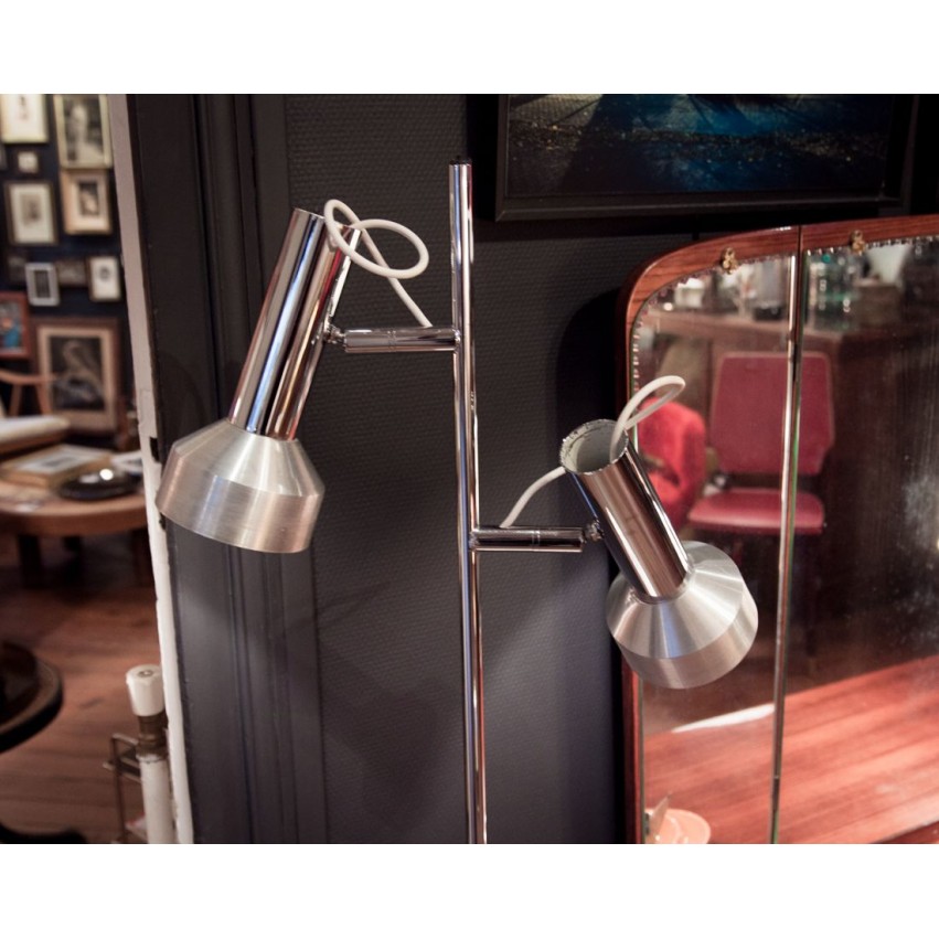 Lampadaire double projecteur