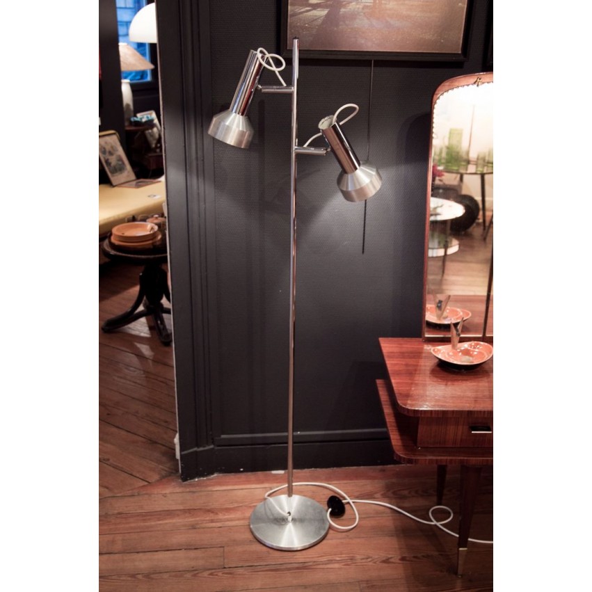 Lampadaire double projecteur