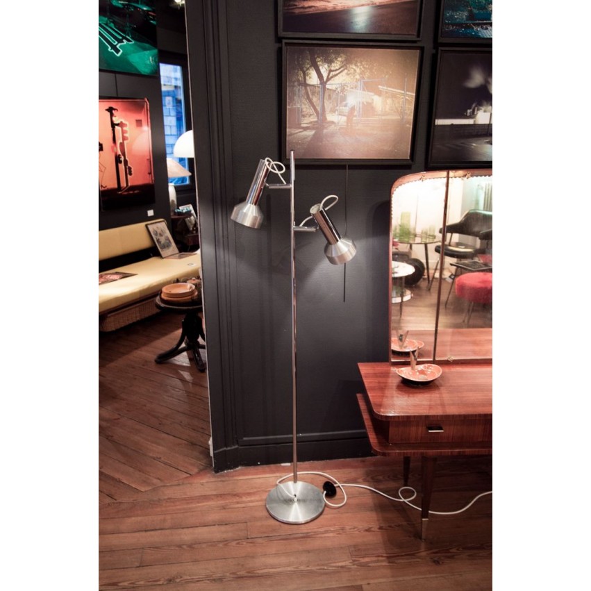 Lampadaire double projecteur