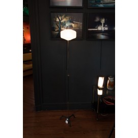 Lampadaire fer/opaline
