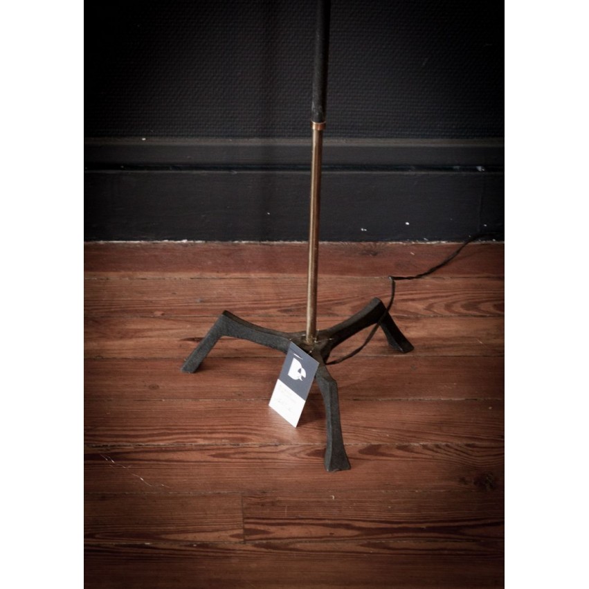 Lampadaire fer/opaline