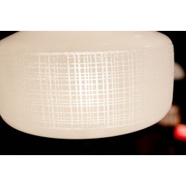 Lampadaire fer/opaline