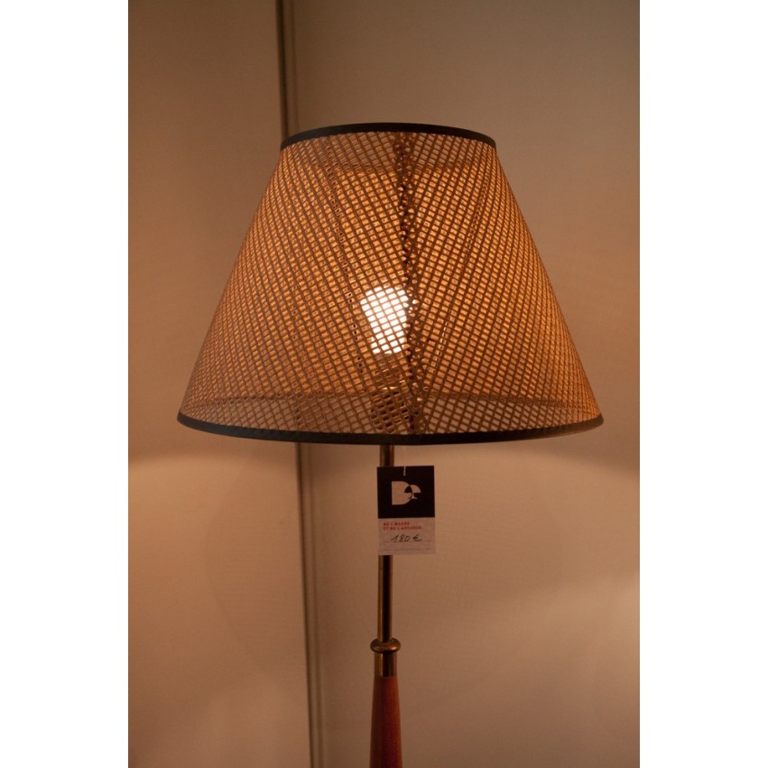 Lampadaire tablette marquetée