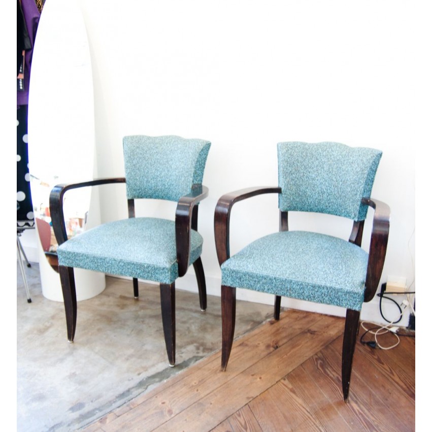 Paire de fauteuils bridge 