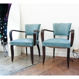 Paire de fauteuils bridge 