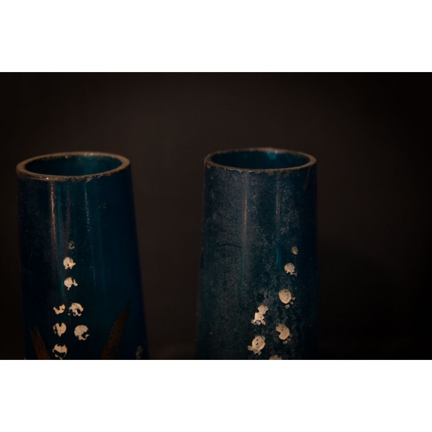 Paire de vases peints